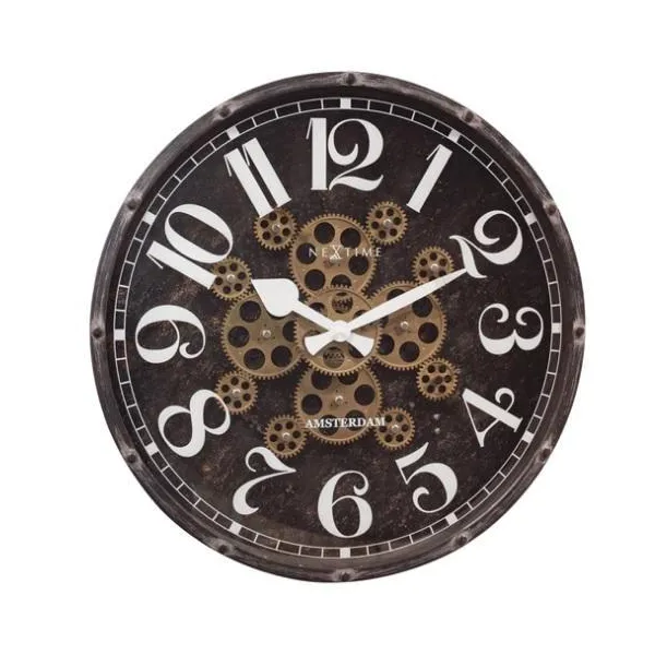 "Henry" - wall clock, Ø 50 cm, black