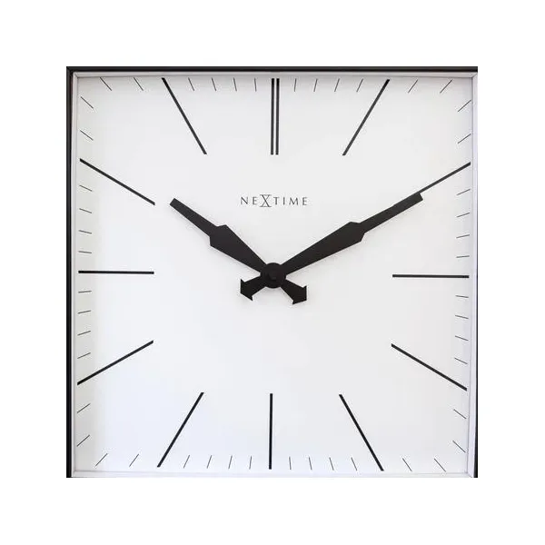 Wanduhr - 35x35 cm - Stripes-Metal - Be Square