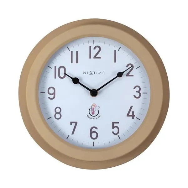"Poppy" - wall clock, Ø 22 cm, brown