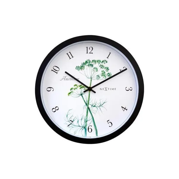 "Anethium" - Wall Clock, Ø 30,5 cm, black