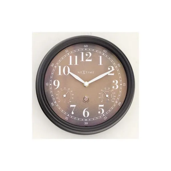 "Jasmine" - wall clock, Ø 23.5 cm, brown