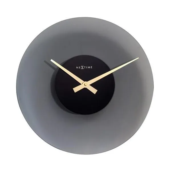 Wanduhr - Ø 40 cm - braun - Float