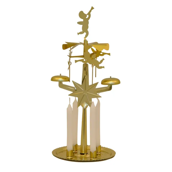 Light bell game made of metal, gold