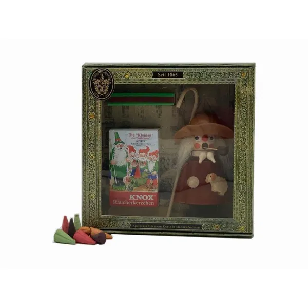 300690 - Schäfer natur im Geschenkkarton + 24 Mini-Räucherkerzen