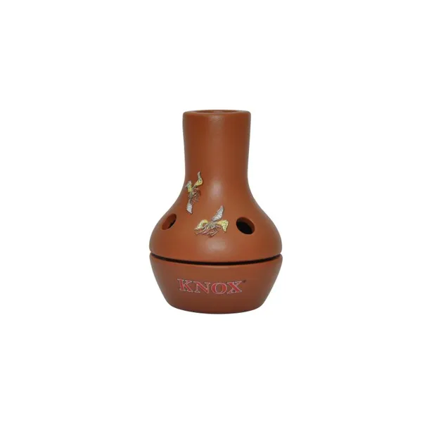 284240 - Terracotta Fire Pot with Colourful Motifs, 9cm
