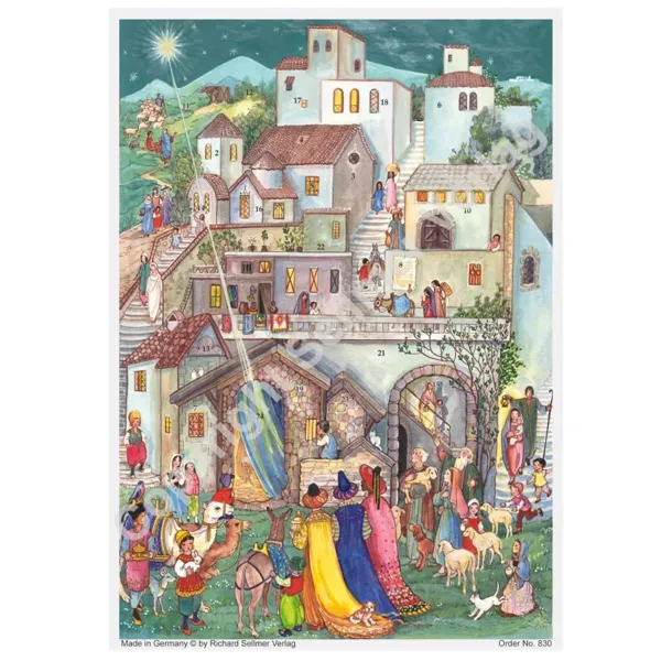 Adventskalender A4 - Heilige Drei Könige in Bethlehem