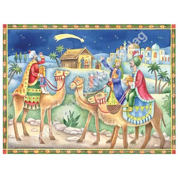 Advent calendar large format - Magi bring gifts