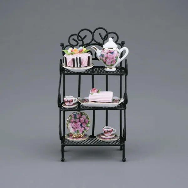 001.477/2 - Miniature, cake shelf decorated