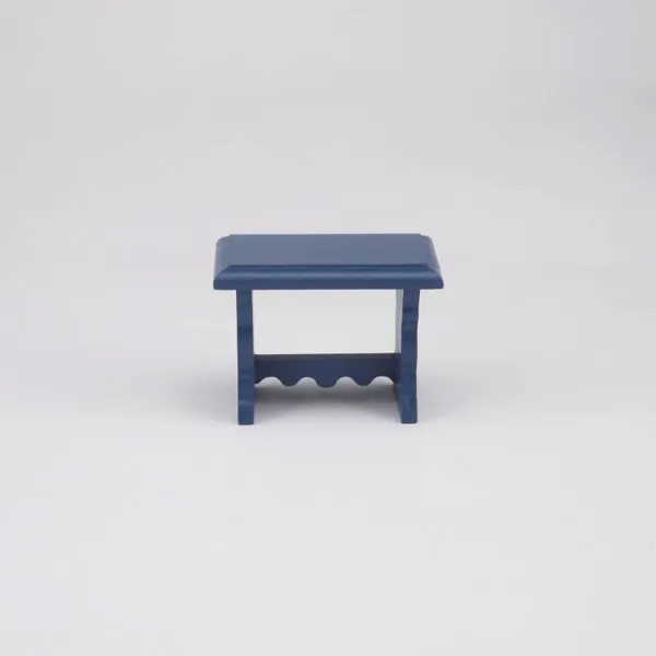 001.505/9 - Miniature, small blue side table, empty