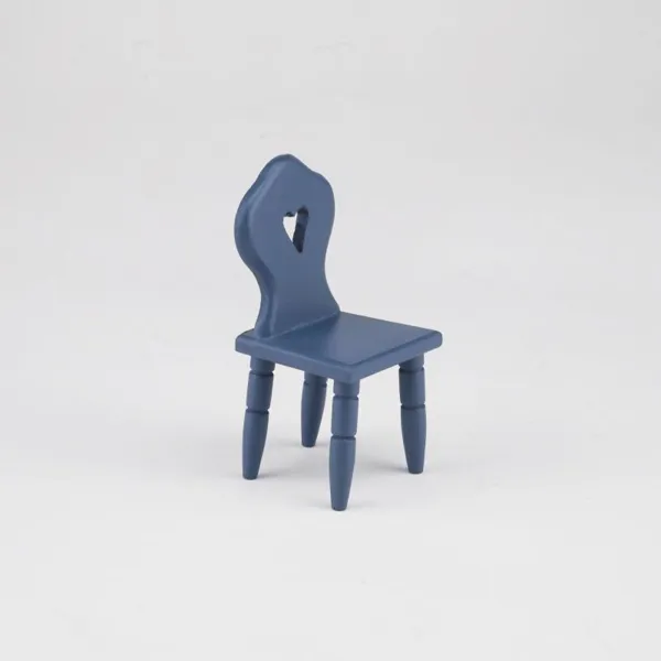 001.560/3 - Blue Wooden Kitchen Chair
