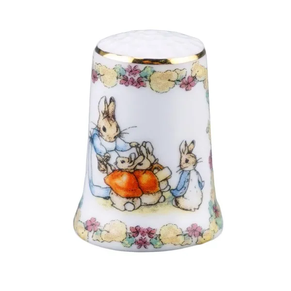 M.W. Reutter - Thimble Peter Rabbit flower ribbon