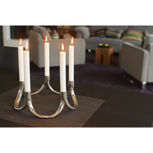 BOW magnetic candle holder, 2 pcs.