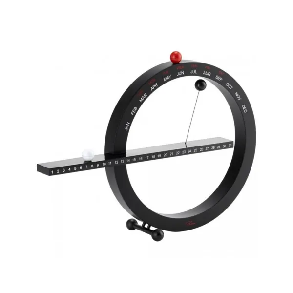127002 - 365 magnetic permanent calendar, 33 cm, black