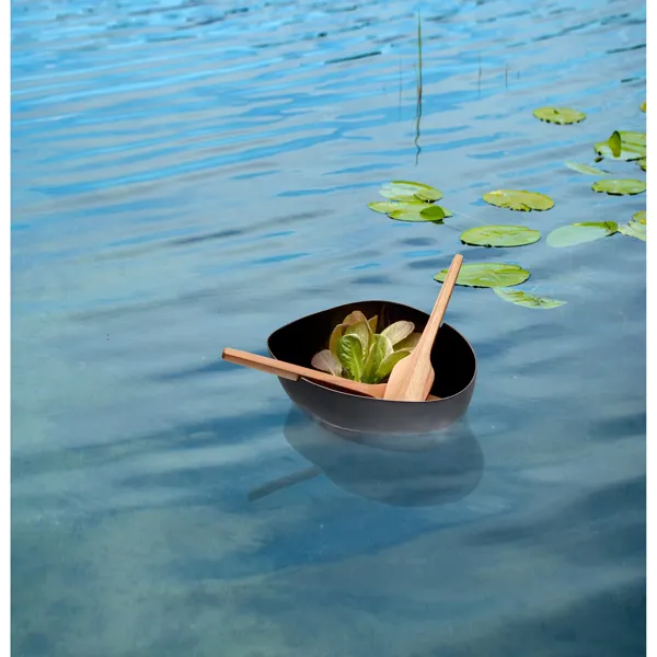 Boat Salad Bowl with Cutlery