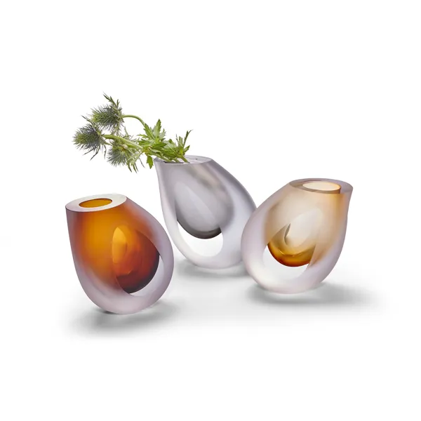 Occhio vase, amber