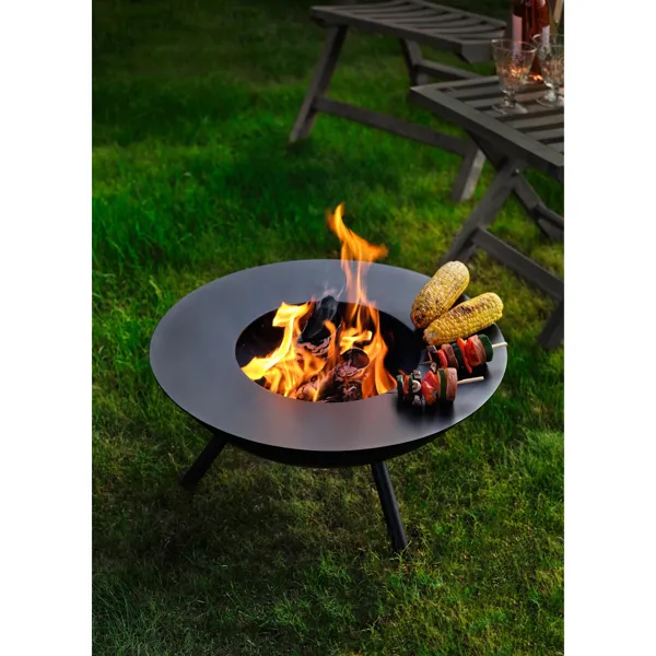 FLAMES fire bowl set, 3 pieces