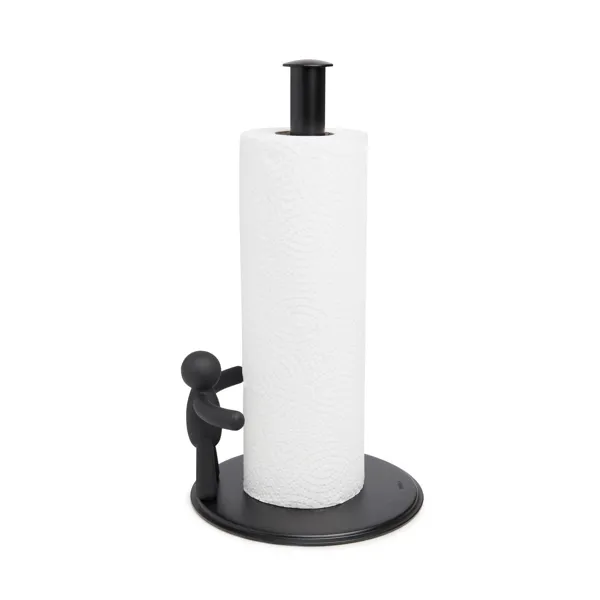 BUDDY Paper Towel Holder, black