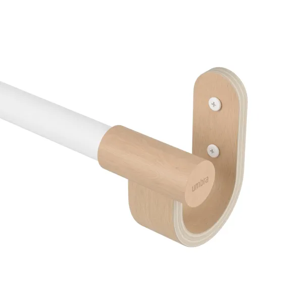 BELLWOOD Curtain Rod, 107-305 cm, white-natural