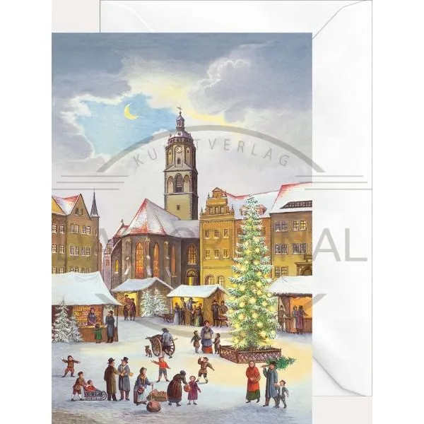2989 - Christmas folding card "Meissen Frauenkirche