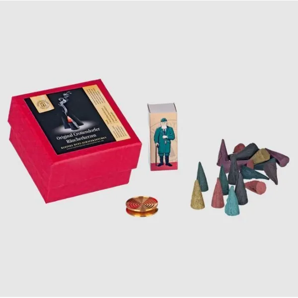 2601 - Gift box incense size M with brass plate + matches