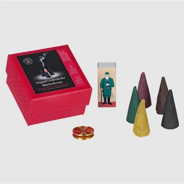 2641 - Gift box giant incense size XL with brass plate + matches