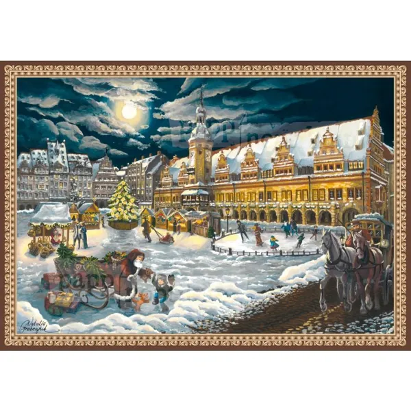 1002 - Leipzig - Old Town Hall Market Hustle and Bustle (Mini Advent Calendar)