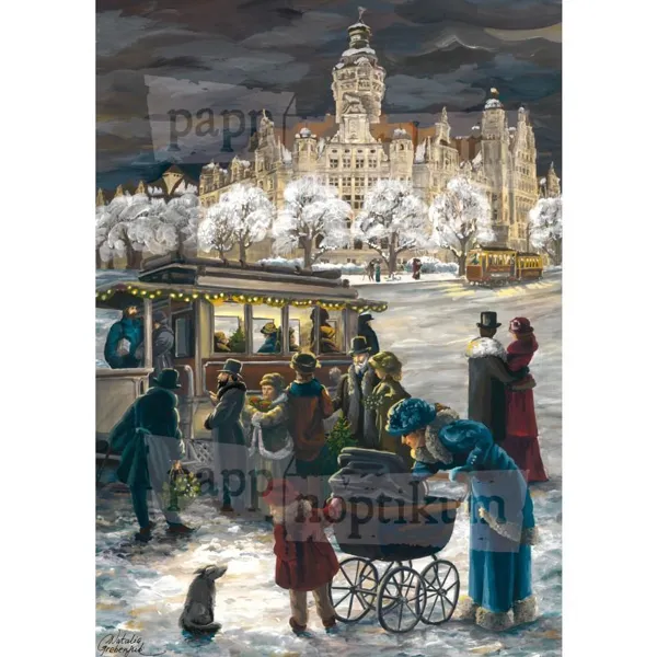 1006 - Leipzig - Excursion to the New Town Hall (folding card)