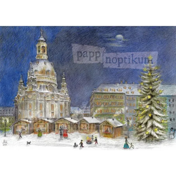 1007 - Dresden - Christmas market Frauenkirche (Advent calendar)