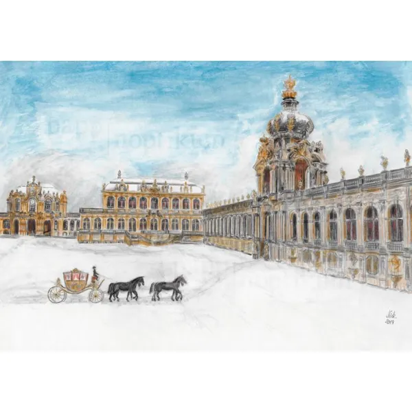 1012 - Dresden Zwinger (folding card)