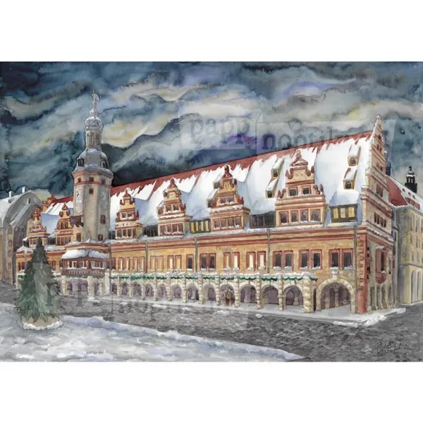 1028 - Leipzig - Old Town Hall (Advent Calendar)