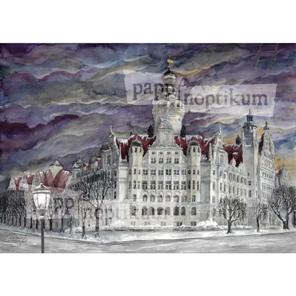 1033 - Leipzig - New City Hall (folded card)