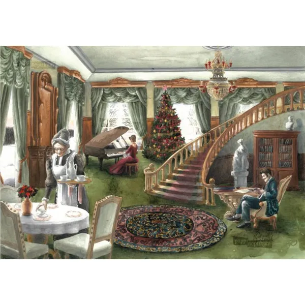 1037 - Familie Steampleton - Weihnachtsgeschichte (Klappkarte)