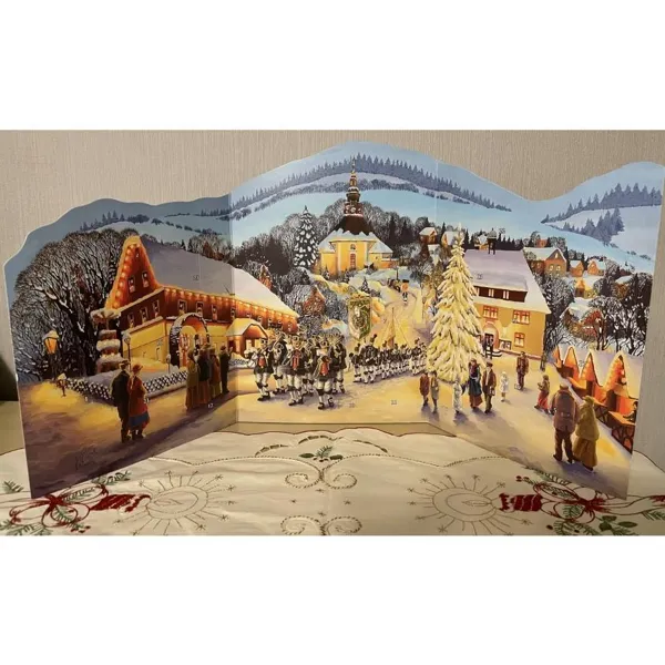 1064 - Seiffen Triptych (Advent Calendar)
