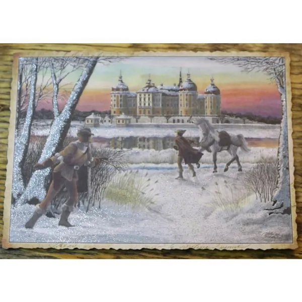 5037 - Postcard Moritzburg Cinderella (with mica)
