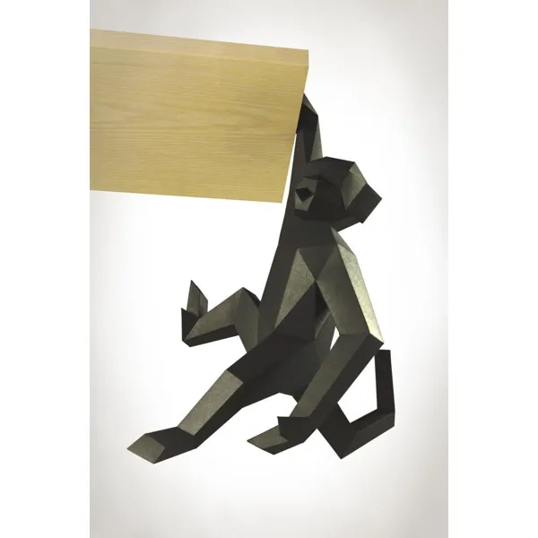 ÄFFCHEN_SCHWARZ - Handicraft set - monkey, black