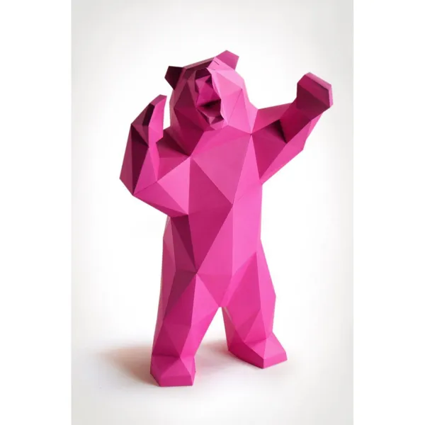 BRAUNBÄR_TINTENBLAU - Craft kit - Brown bear, ink blue