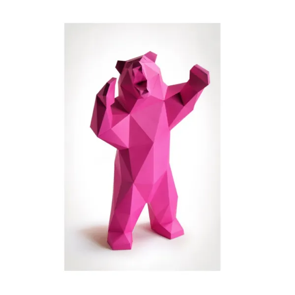 BRAUNBÄR_KIRSCHROT - Craft kit - Brown bear, wine red