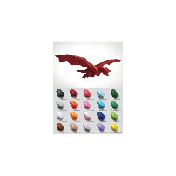 DRACHE_HIMMELBLAU - Bastelset Drache himmelblau
