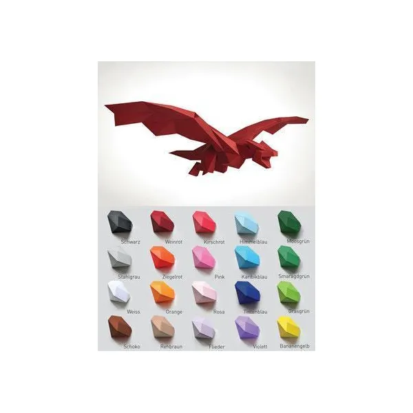 DRACHE_VIOLETT - Violet dragon craft kit