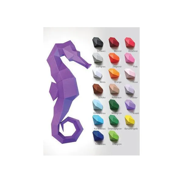 SEEPFERDCHEN_VIOLETT - Bastelset Seepferdchen violett