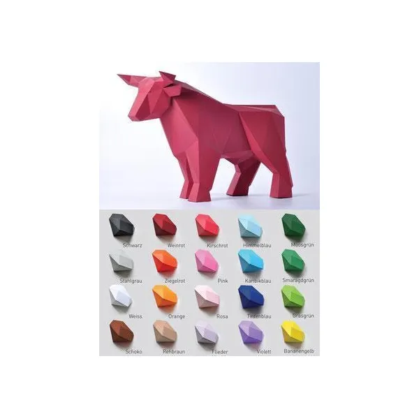 STIER_BANANENGELB - Bastelset Stier bananengelb