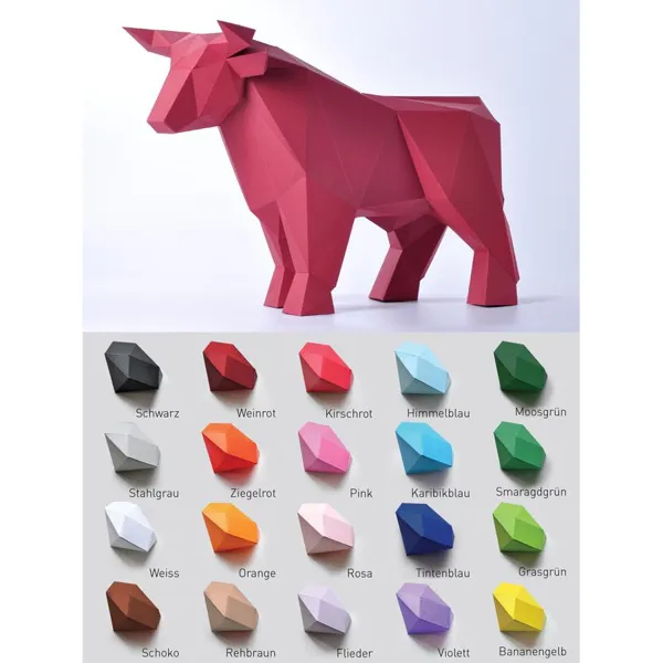 STIER ROSA - Bastelset - Stier, rosa