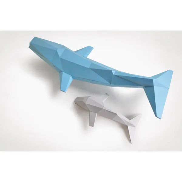 WALSCHULE HIMMELBLAU - WALSCHULE_HIMMELBLAU - Craft set - Whale school, sky blue
