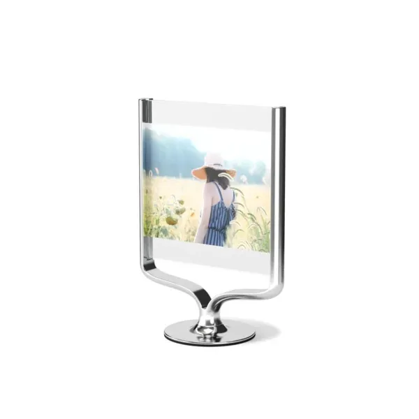 1020820-158 - Wishbone picture frame for photo sizes 10 x 15 and 13 x 18 cm, chrome