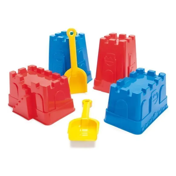 SANDCASTLE MOULDS AND SHOVEL KRT.