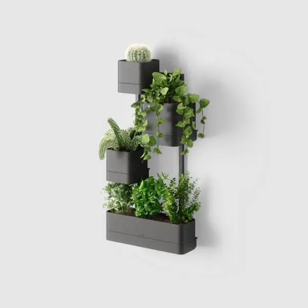 1018767-040 - CUBIKO WALL PLANTER BLACK