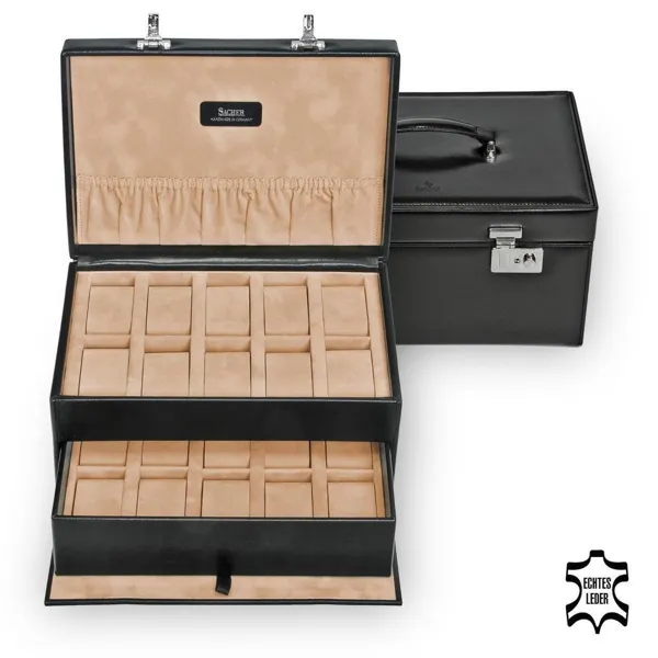 3020.010443 - Watch case new classic black leather