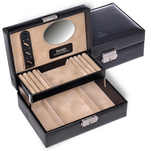 13.107.010443 - Jewellery box Britta new classic black leather