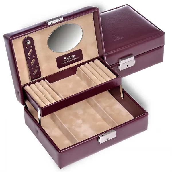 13.107.010143 - Jewellery box Britta new classic bordeaux leather