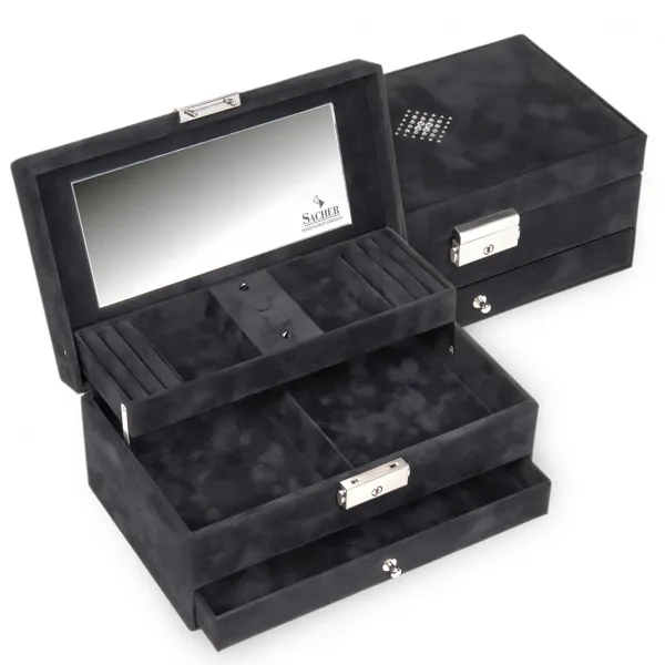 35.503.040404 - Jewellery box Hanna crystalo black
